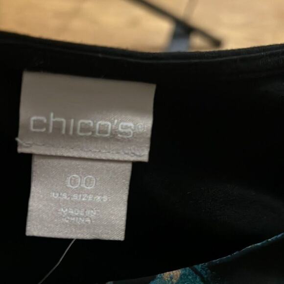 NWT CHICO’S HERITAGE WOVEN FRONT TOP‎ SIZE 00 - Picture 6 of 8